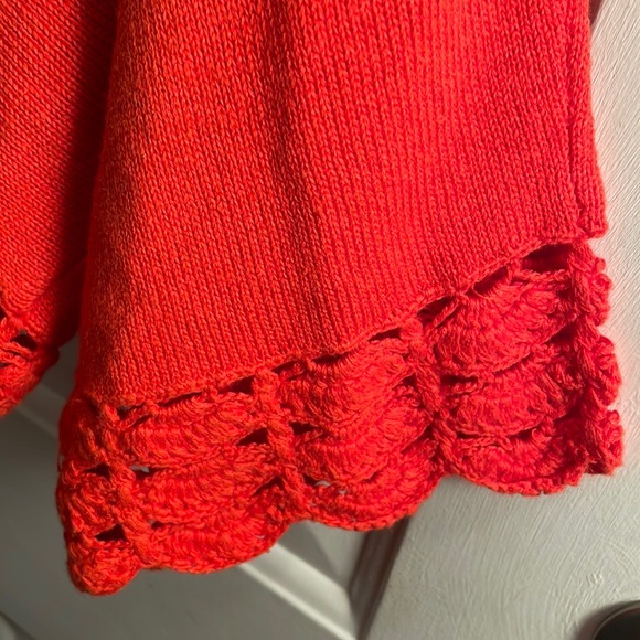 Crochet Orange Jacket - Picture 3 of 7